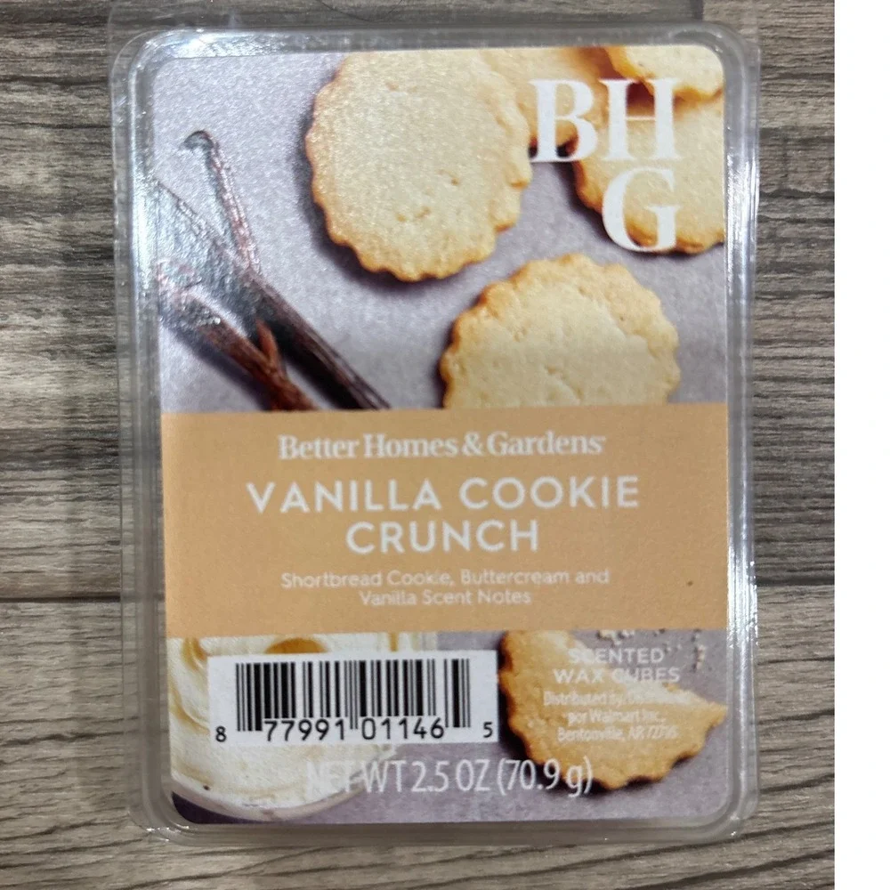4 Pack Better Homes & Gardens Vanilla Cookie Crunch Scented Wax Melts 2.5oz Each - Picture 3 of 5
